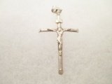 Sterling Silver Crucifix Pendant - con 583