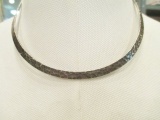 Sterling  Silver Choker Necklace - con 583