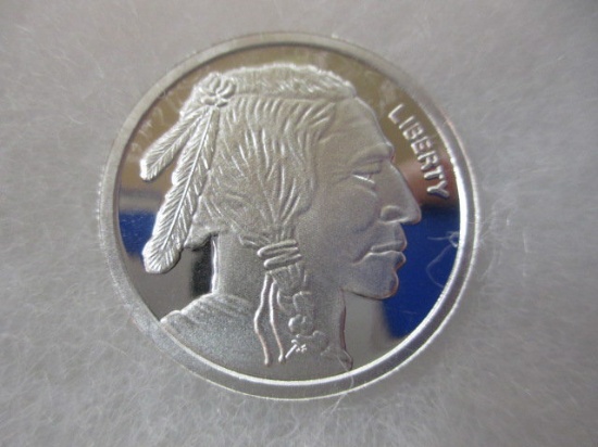 1/2oz .999 Fine Silver Round con 200