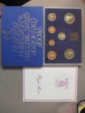 1982 Great Britain and Northern Ireland Coin Set con 9