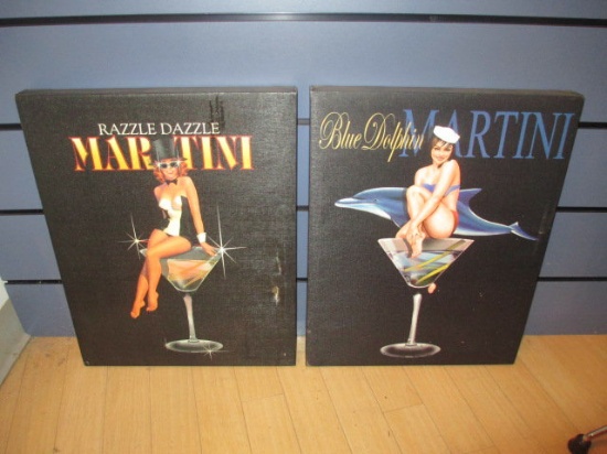 Two Martini Paintings - 16x20 -> Will not be Shipped! <- con 757