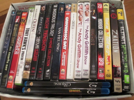 Flat of 20 DVDs with Cases - con 353