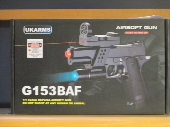 New Airsoft Gun with Laser Pointer and Light - con 346