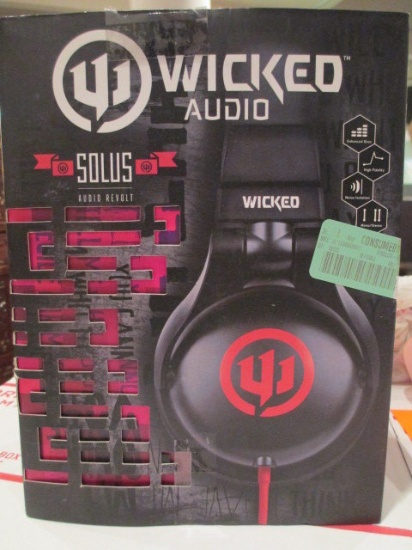 Wicked Audio Solus Audio Revolt Headphones with Box - con 75