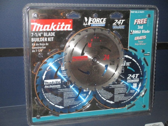 New Makita 2 pack 7 1/4" saw blades con 181