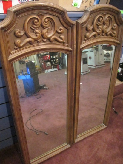 2 Wood Framed Mirrors 20x50 Will Not Be Shipped con 757