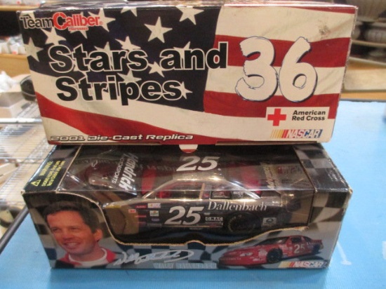 Two 1/24th Scale NASCAR Die Cast con 583