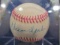 Warren Spahn Baseball con 595