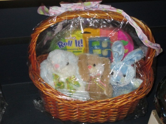 New Easter Basket w/Animals and Toys Will Not Be Shipped con 576