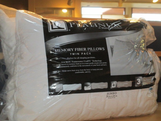 Two New Memory Foam Pillows 20x28 con 576