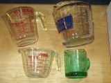 3 Pyrex Measuring Cups plus one more Will Not Be Shipped con 317
