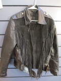 Leather Fringe Jacket sz 40 con 1