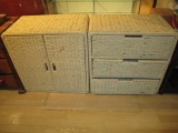 Wicker Cabinet and 3 drawer cabinet Will Not Be Shipped con 757