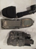 Military Holster and magazine Flashlight and more con 454