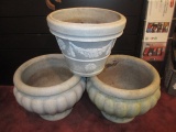 3 Large Planters 17 inch tallest Plastic Will Not Be Shipped con 317