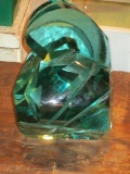 26 LB Heavy Art Glass Piece Signed Ramon Orlina 11x9x8 inch Insurance required for shipping con 454
