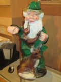 Leprechaun Statue light works 28 inches tall Will Not Be Shipped con 317