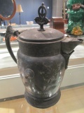 Silverplated Pot engraved 1868 Meriden B Company con 595