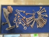 Lot of Keys and hand Crank Grinder con 317