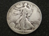 1941 Walking Liberty Half Dollar con 200