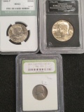 Three Slabbed US Coins con 346