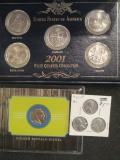 2001 State quarter set, Golden Buffalo Nickel, Steel pennies con 346