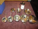 Stainless Pots and Pans and coffee pot  con 454