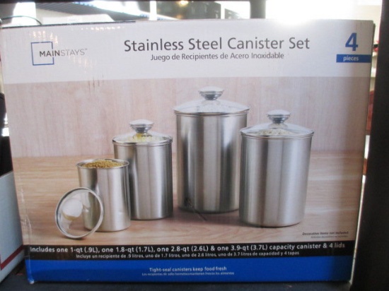 New Stainless Canister Set con 12