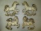 4 Horse Wall hangings con 12