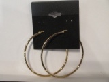 Pair of Silver Hoop Earrings con 583