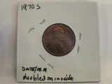 1970-S US Error Penny Date Doubled con 583