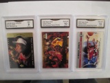 Graded Jordan and Lebron Cards con 346