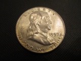 1959-D Franklin Half Dollar con 200