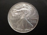 2008 1oz Silver Eagle con 200