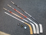 Lot of 4 Hockey Sticks  con 414