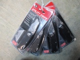 4 New Packs of Utility Knives con 75