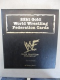 22 Kt Gold WWF Wrestling Cards in Binder con 757
