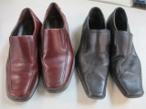 Mens Leather Guess and Ecco Shoes sz 8 1/2-9 con 12