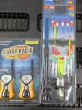 Telescoping Fishing Pole set w/2 way radios New Will Not Be Shipped con 75