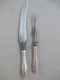 Sterling Carving Knife and Fork con 394