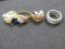 Lot of 4 Costume Jewelry Rings - con 478