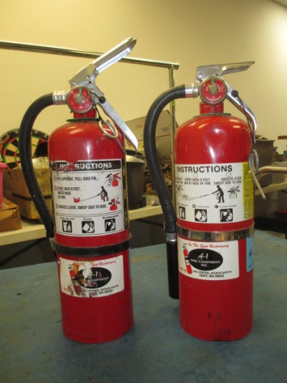 Pair of Fire Extinguishers -> Will not be Shipped! <- con 757