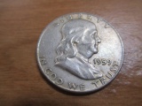 1959-D Franklin Half dollar - con 200