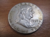 1957-B Franklin Half Dollar - con 200