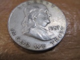 1957-D Franklin Half Dollar - con 200