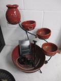 Solar Powered Ceramic and Iron Garden Fountain -> Will not be Shipped! <- con 310