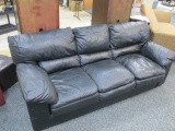 Black bonded Leather  Sofa  -> Will not be Shipped! <- con 12
