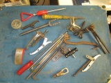 Lot of Pry Bars, Pullers, Tie Rod Tool and more No Shipping con 595