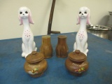 3 Vintage Salt and Pepper Shakers No Shipping con 454