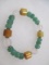 Tibet Bracelet - Jade, Crystal and Amber - con 583